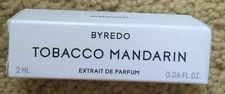 BYREDO TOBACCO MANDARIN EXTRAIT DE PARFUM SAMPLE 2ML TRAVEL SIZE