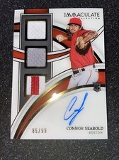 2022 Panini Immaculate Collection Connor Seabold Triple RPA 85/99!!!