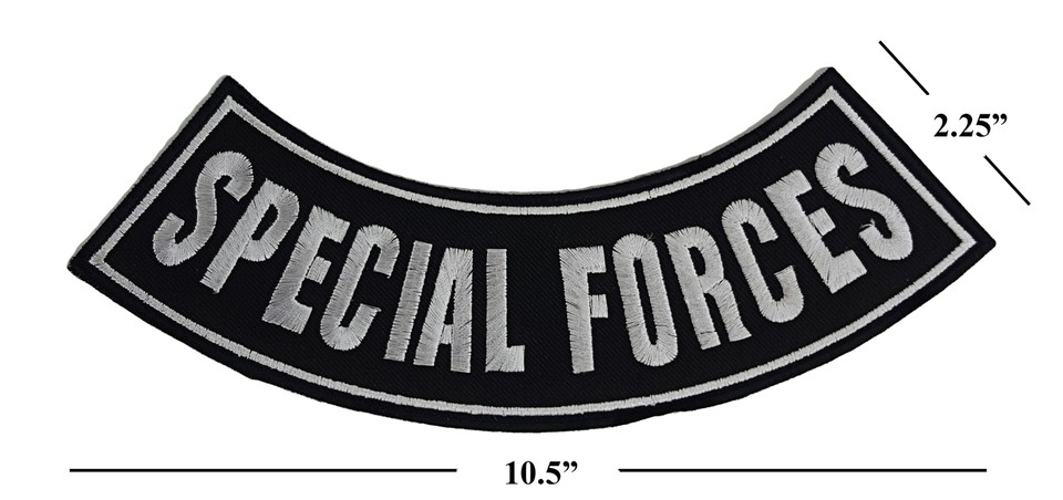 Special Forces Iron on Bottom Rocker Large Patch for Jacket Vest | eBay