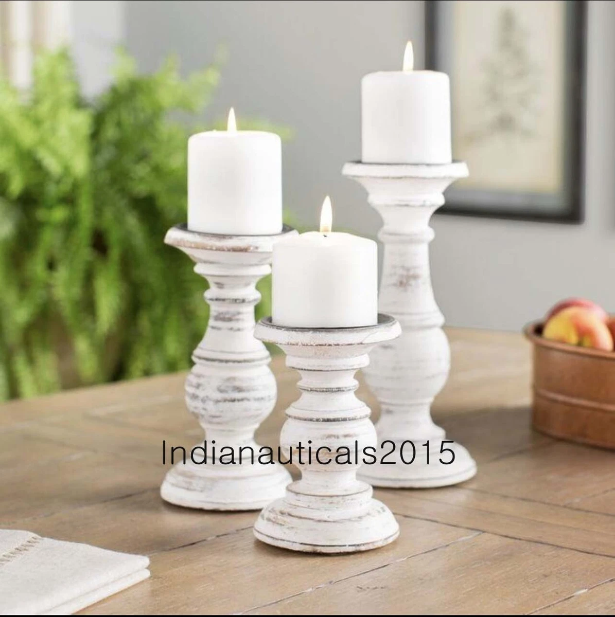 Decorative candles and holders top