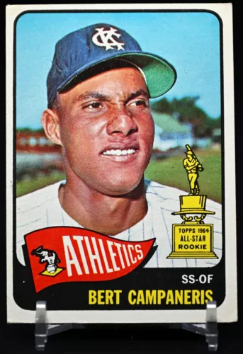 BERT CAMPANERIS 1965 Topps #266 ROOKIE NM RC Athletics LISTING 200+ Vintage Card