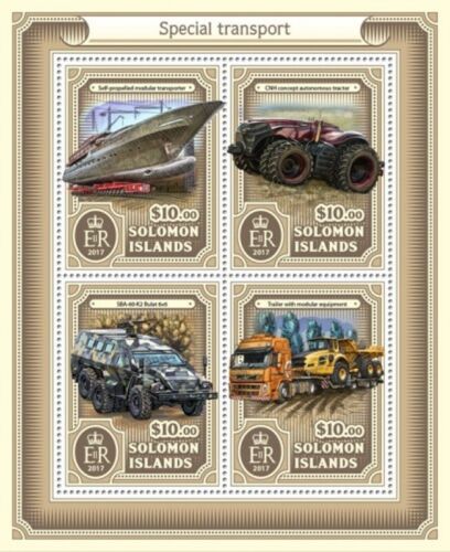 Îles Salomon - 2017 transport spécial - 4 feuilles de timbre - SLM17121a - Photo 1 sur 1
