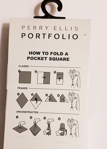 70% DE DESCUENTO Juego de Corbata y Bolsillo Cuadrado Perry Ellis Nuevo con Etiquetas Fue $35.00 ENVÍO GRATUITO - Imagen 3 de 3