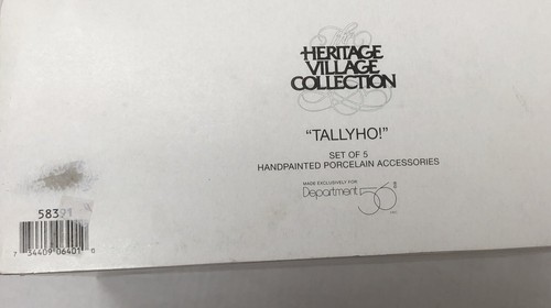 Dept 56 Tallyho! Collezione Heritage Village 58391 Set di 5 - Foto 13 di 14