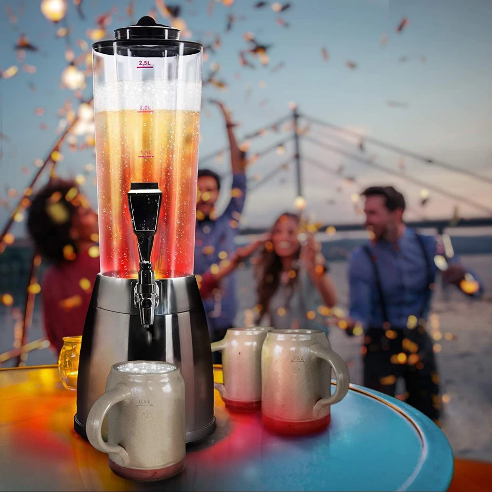 4L Biertower XXL - Zapfsäule Trinksäule Trinktower Getränkespender Biersäule - Bild 4 von 4