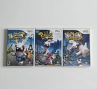 Nintendo Wii Rayman Raving Rabbids Game Lot 3 Games Complete CIB