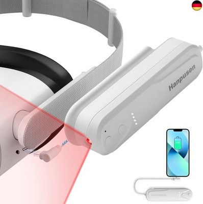 Hanpusen Quest 2 Zubehör Akku Pack mit Ir Licht, VR Infrarot Licht mit 5000mAh