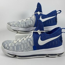 Nike KD 9 Home II Game Royal Blue White 843392-411 Men's Size 8 Basketball