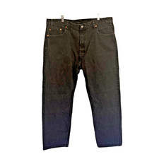 VTG Levi's 505 Jeans 90s Straight Leg Men's 40x30 Black Denim Grunge Rockabilly