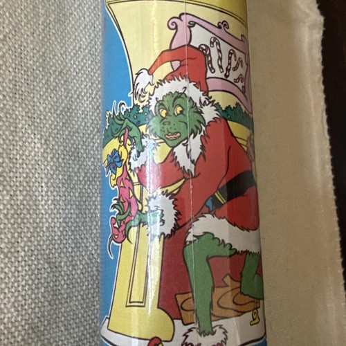 Vintage Dr.Seuss Grinch Who Stole Christmas Gift Wrapping Paper 50sq ft New 2000 - Picture 4 of 6
