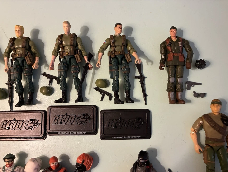 Lote De 10 Figuras GI Joe & Cobra con Tarjetas De Archivo, Accesorios Envío Gratis #8 Foto 3 de 4