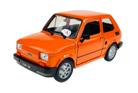 Welly Fiat 126P Orange 1:21 Polish Classics Die Cast Metal Model Neu Im Kasten