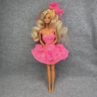 Vintage 1990 Lights and Lace Pink Dress Barbie Doll Mattel 90s Blonde #9725