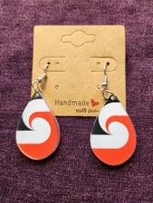 Retro Style Handmade 60' s Style Colourful Teardrop Earrings