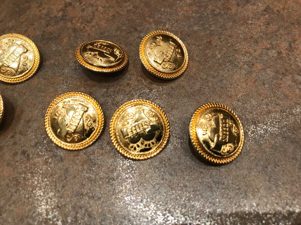 Knöpfe Gold 12 Stück im Set - Bild 4 von 4