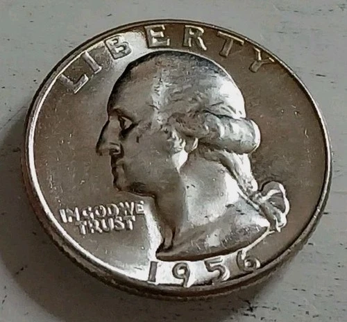 1956-P BU Flashy Washington Quarter 90% Silver ~ Free Shipping!