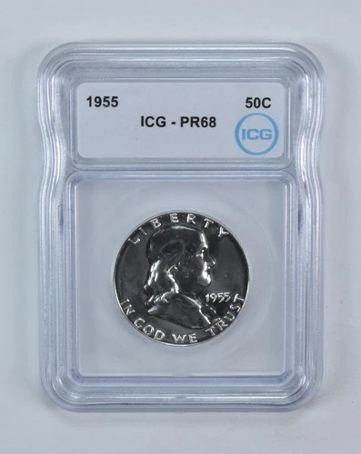 1955 Franklin Half Dollar PR68 ICG *4617