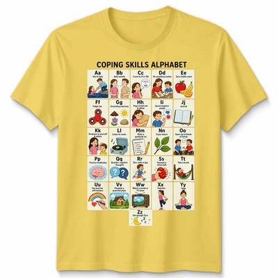 Mental Health Awareness Coping Skills Alphabet Counselor Unisex T Shirt
