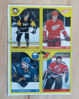 1985-86 Topps Hockey Box Bottom Uncut Mario Lemieux Gilbert Perreault