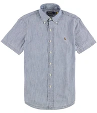 Ralph Lauren Mens Classic Fit Chambray Button Up Shirt
