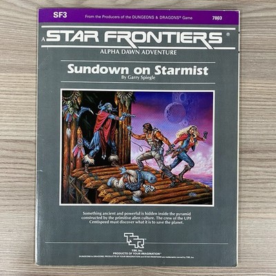 STAR FRONTIERS ALPHA DAWN ADVENTURE MODULE SUNDOWN ON STARMIST 7803 RPG 1983