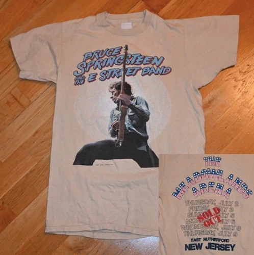BRUCE SPRINGSTEEN Rare New Jersey concert tour te 1980s vintage concert t-shirt, vintage, single stitch, B+ condition