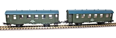 2x VEB Prefo H0 5452512/5/09 Personenwagen Umbauwagen 24-26 588-4 DR 1:87 H0 HO - Bild 1 von 4