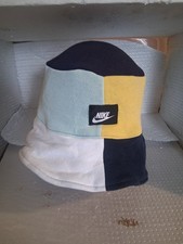 Vintage 90's Nike Repaved Patchwork Multicolored  Colorblock Bucket Hat 