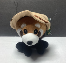 NWT Fiesta Safari Friends 5” Red Panda Plush Stuffed Animal wearing hat