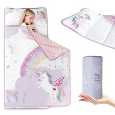 Toddler Nap Mats for with Pillow and Minky Blanket Thickened,Preschool Sleepi...