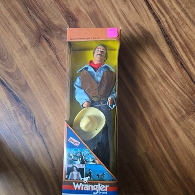ERTL The WRANGLER BRAND Doll ACTION FIGURE 1983 BOXED Cowboy Stand Clothes Acc.
