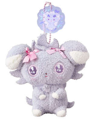 NEW!Pokemon Center Don't Attack Me Espurr Plush Mascot & Acrylic Charm Set 5.1''H