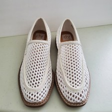DV by Dolce Vita Fran W Womens 8 White Woven Cut Out Details All Over Loafers