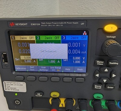 Keysight E36312A-GPB DC power supply, triple-output, 6 V, 5 A and 2 x 25 V, 1 A,
