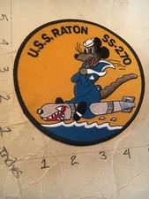US NAVY USS Raton SS-270 Submarine Patch 8/1/25