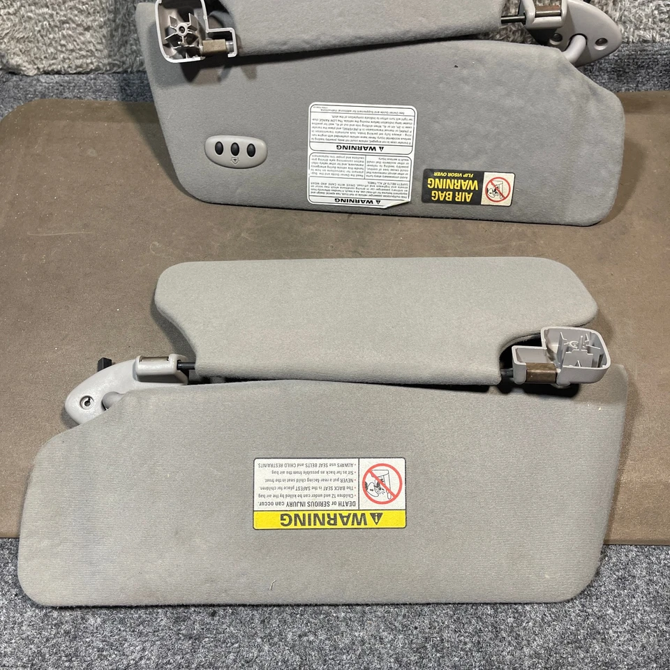 Parasoles Ford Expedition Lincoln Navigator LH RH 2000-02 con enlace doméstico OEM gris Foto 3 de 4