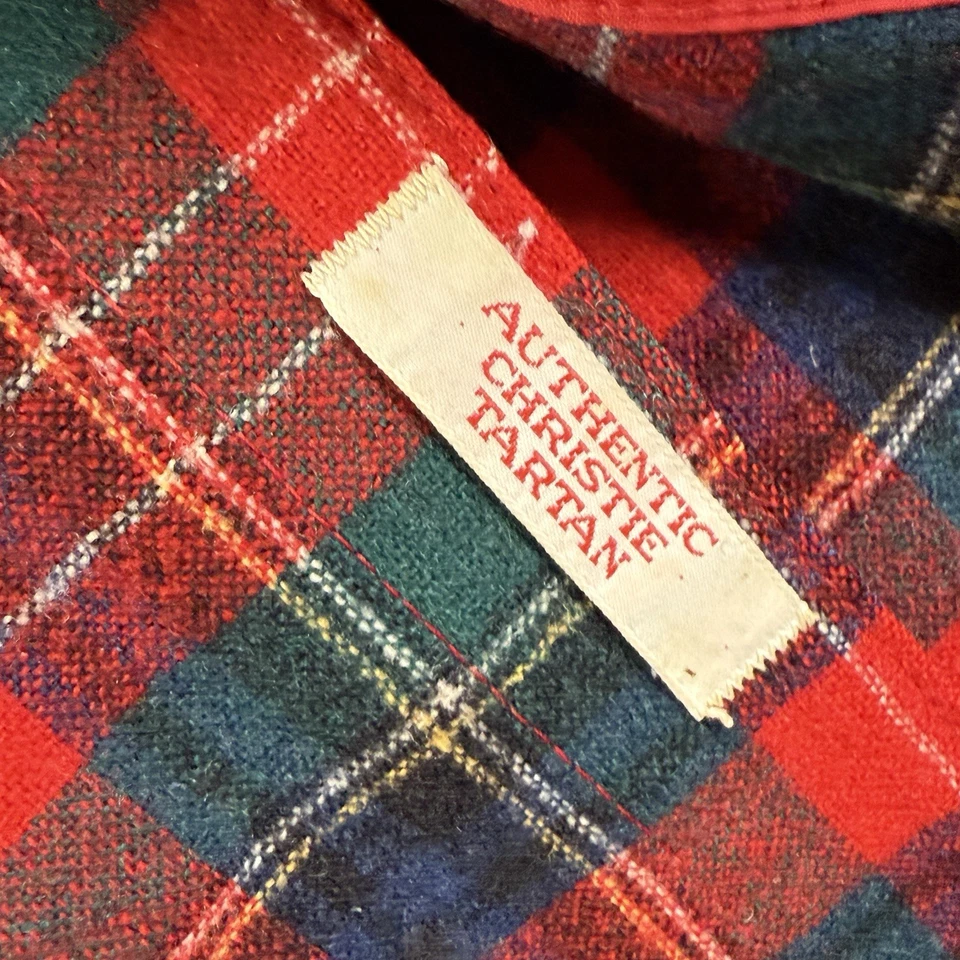 Pendleton Pure Virgin Wool Authentic Christie Tartan Shirt Red Plaid Men XL TALL - Image 4 of 4