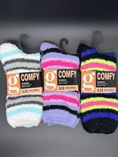 Comfy Womens 3 Pack Fuzzy Socks Fluffy Slipper ComfyCabin Soft Fleece Warm