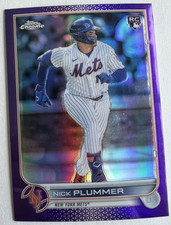 2022 Topps Chrome Update Series - Nick Plummer #USC39 Purple Refractor (RC)