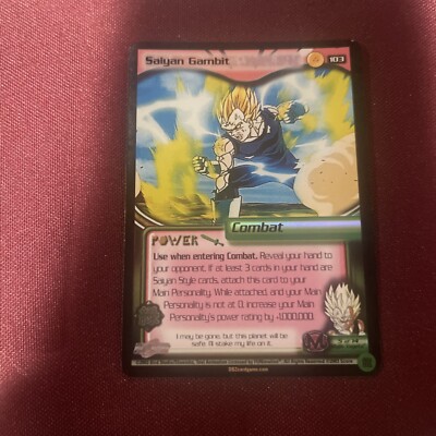 1x DBZ CCG SAIYAN GAMBIT 103 HOLO FOIL BUU SAGA SCORE DRAGON BALL Z LIMITED