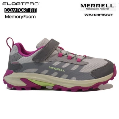 MERRELL GIRLS WATERPROOF WALKING HIKING RUNNING TREKKING OUTDOOR TRAINERS SIZE