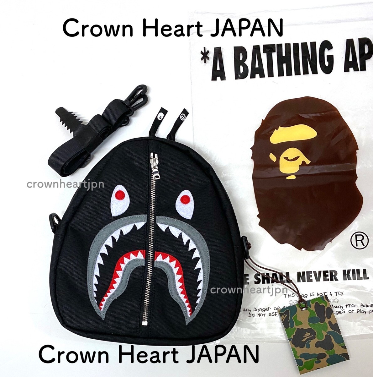 2024 New A Bathing Ape Men's SHARK SHOULDER BAG - BAPE | eBay 2024 New A Bathing Ape Men's SHARK SHOULDER BAG - BAPE | eBay