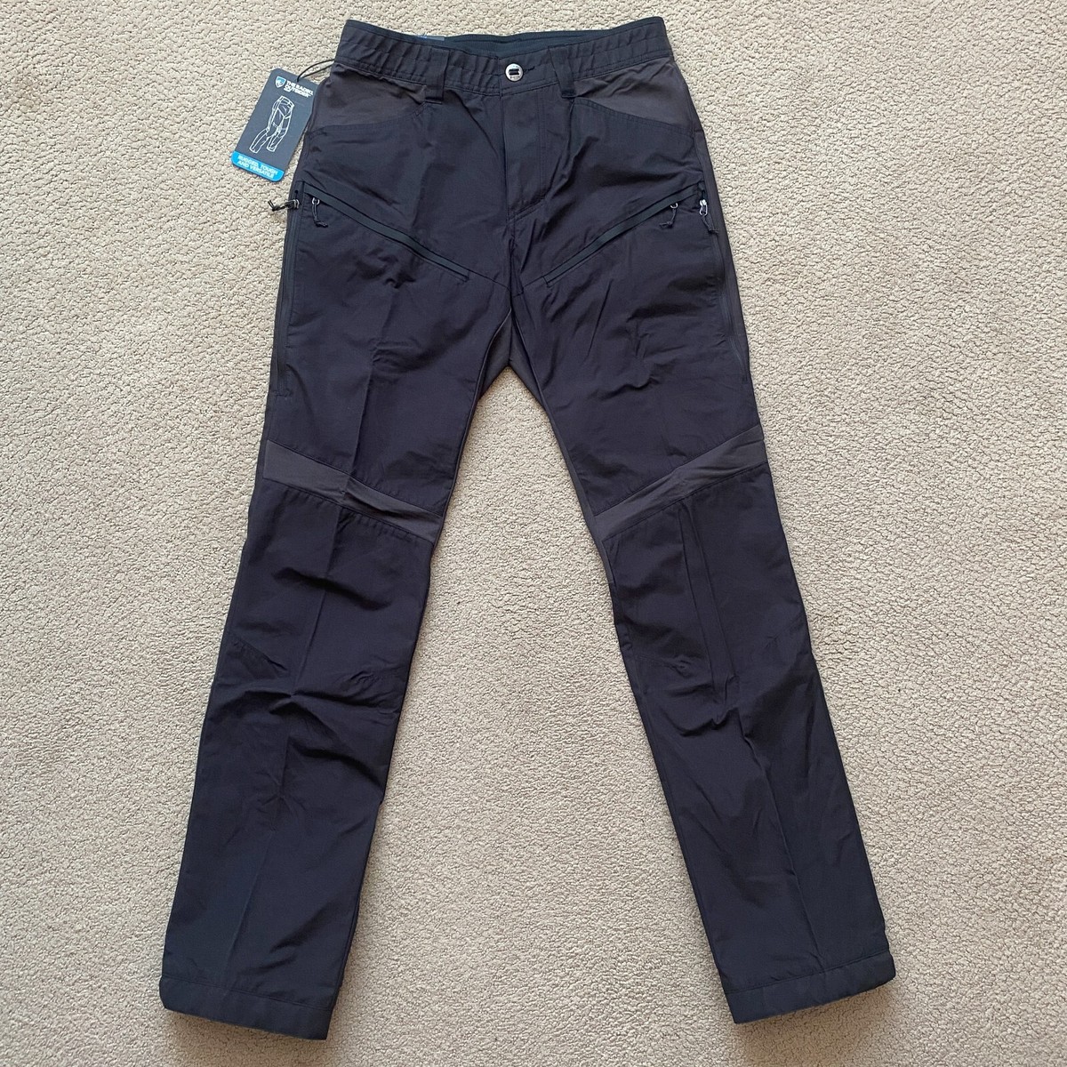 KUHL Radikl Outsider Pant 30x34 Klassik Fit Waxed Ripstop Ink Black NWT