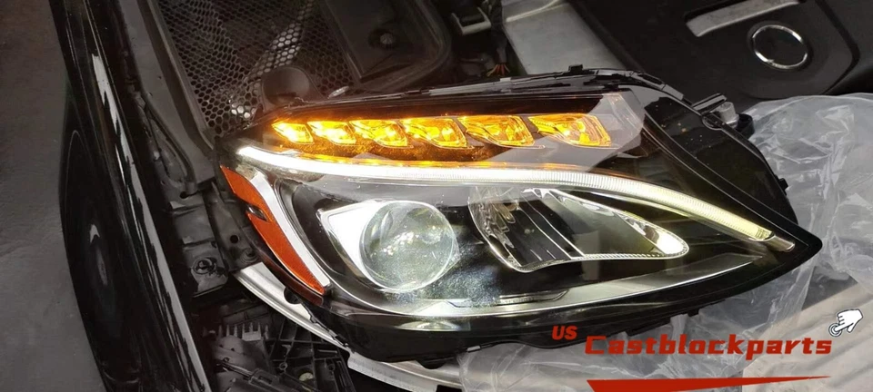 For Mercedes Benz C-Class C300 W205 2015 16 17 18 LED Headlight Right Passenger - Image 3 of 4