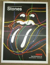 ROLLING STONES concert poster print EAST RUTHERFORD 8-5-21 2021 Lith NO FILTER F