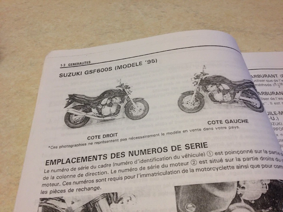 Suzuki GSF600 GSF 600 Manual Mantenimiento Taller Workshop Manual de Taller - Imagen 3 de 4