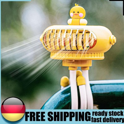 Tripod Clip-on Electric Fan Octopus and Yellow Duck Design Handheld Fan for Baby
