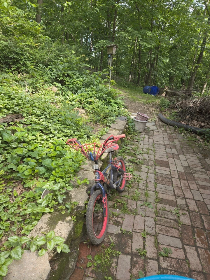 Bicicleta para niños Huffy Marvel Spider-Man 12 pulgadas - negra/azul/roja (72169) Foto 2 de 2