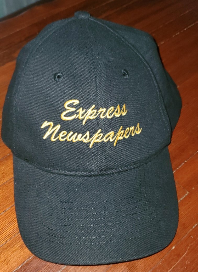 Express Newspapers Black Adjustable Hat Cap Head … - image 1