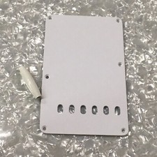 Fender USA Vintage NOS White No Relic Tremolo Cover Strat Back Plate Single Ply